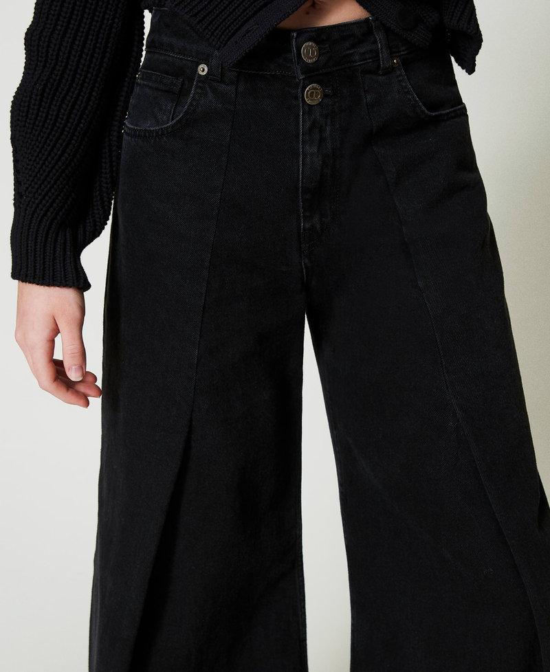Scee by twin set Jeans cropped con doppi bottoni Novità
