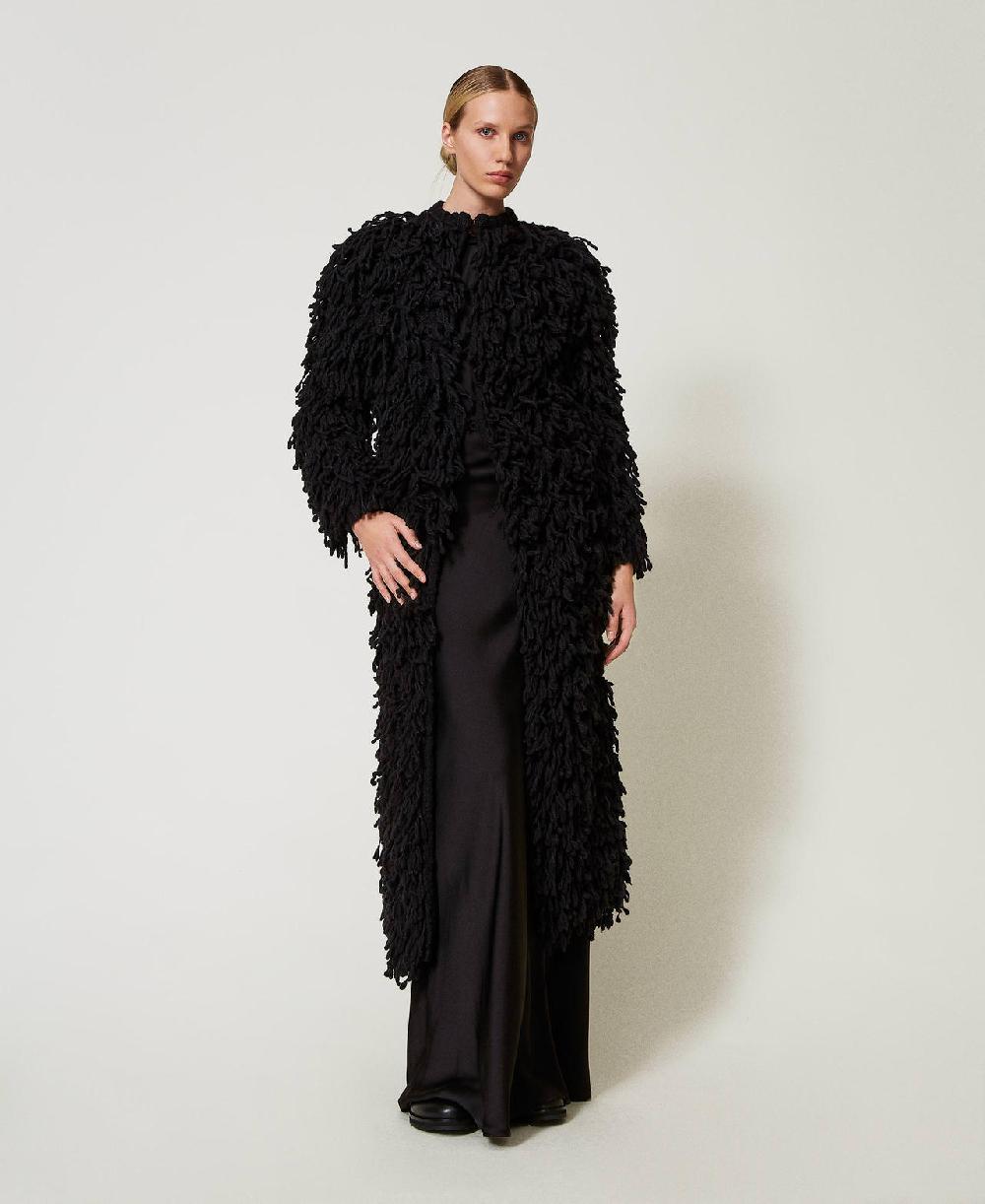 Scee by twin set Cappotto 'Elizabeth' in maglia bouclé Online