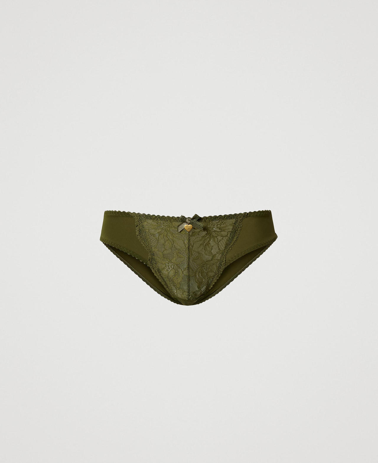Scee by twin set Slip in pizzo e charmeuse