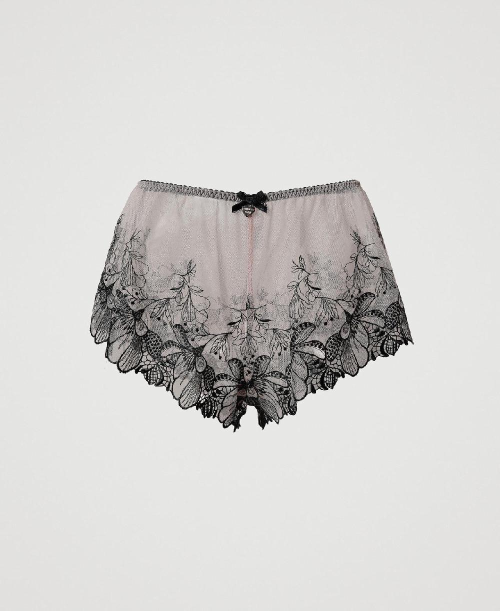 Scee by twin set Culotte in tulle ricamato