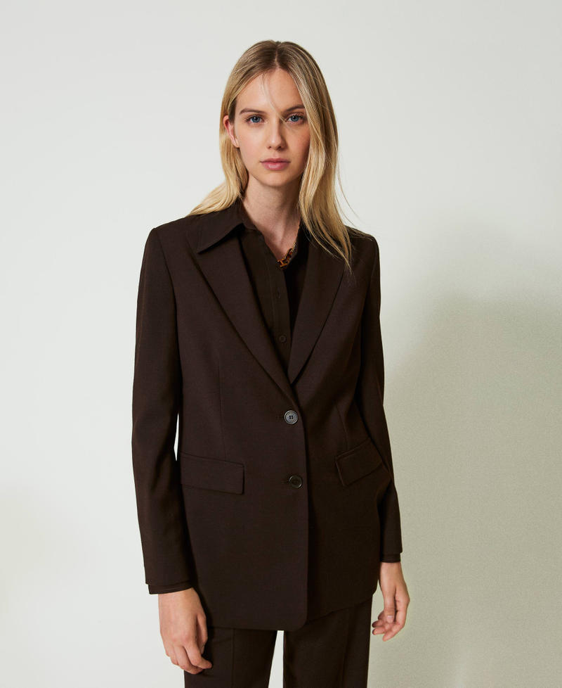 Scee by twin set Giacca blazer in lana stretch Negozio