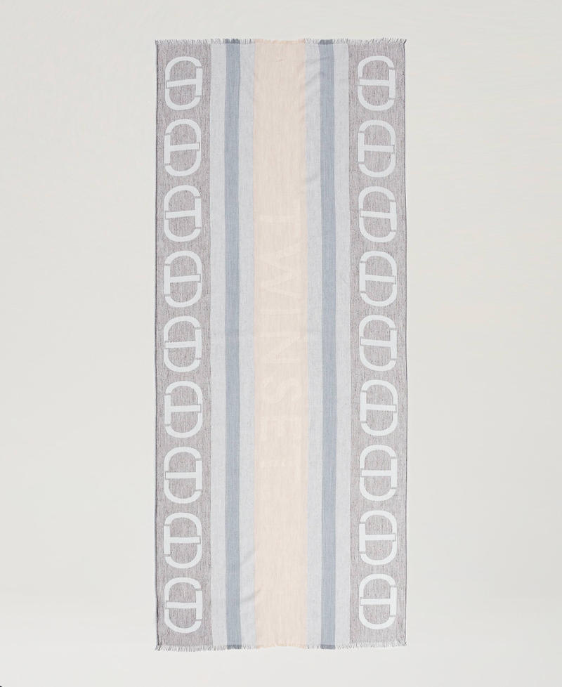 Scee by twin set Stola jacquard con Oval T Promozione