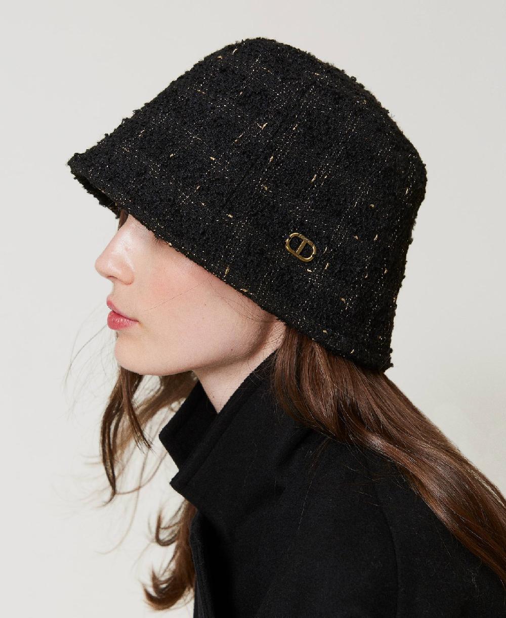 Scee by twin set Cappello bucket bouclé con Oval T Shopping Online