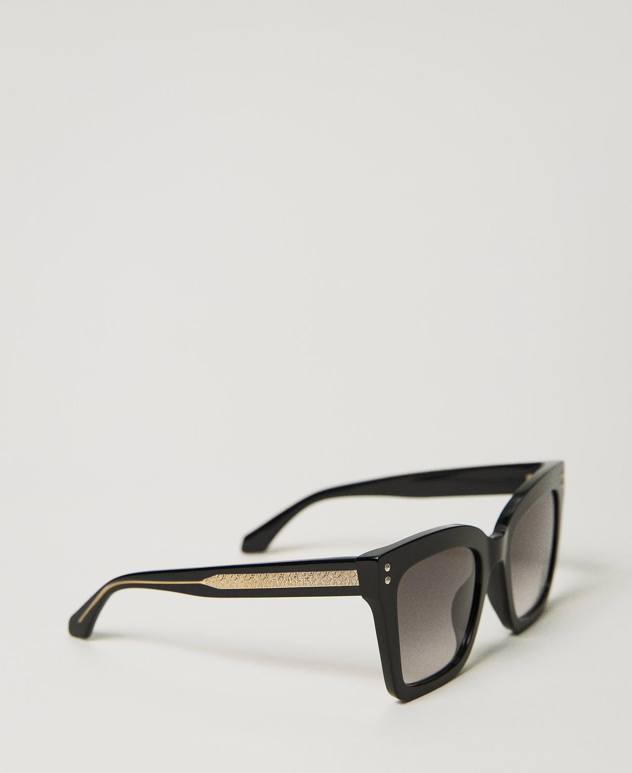 Scee by twin set Occhiali da sole squadrati con borchiette Prezzo Ridotto