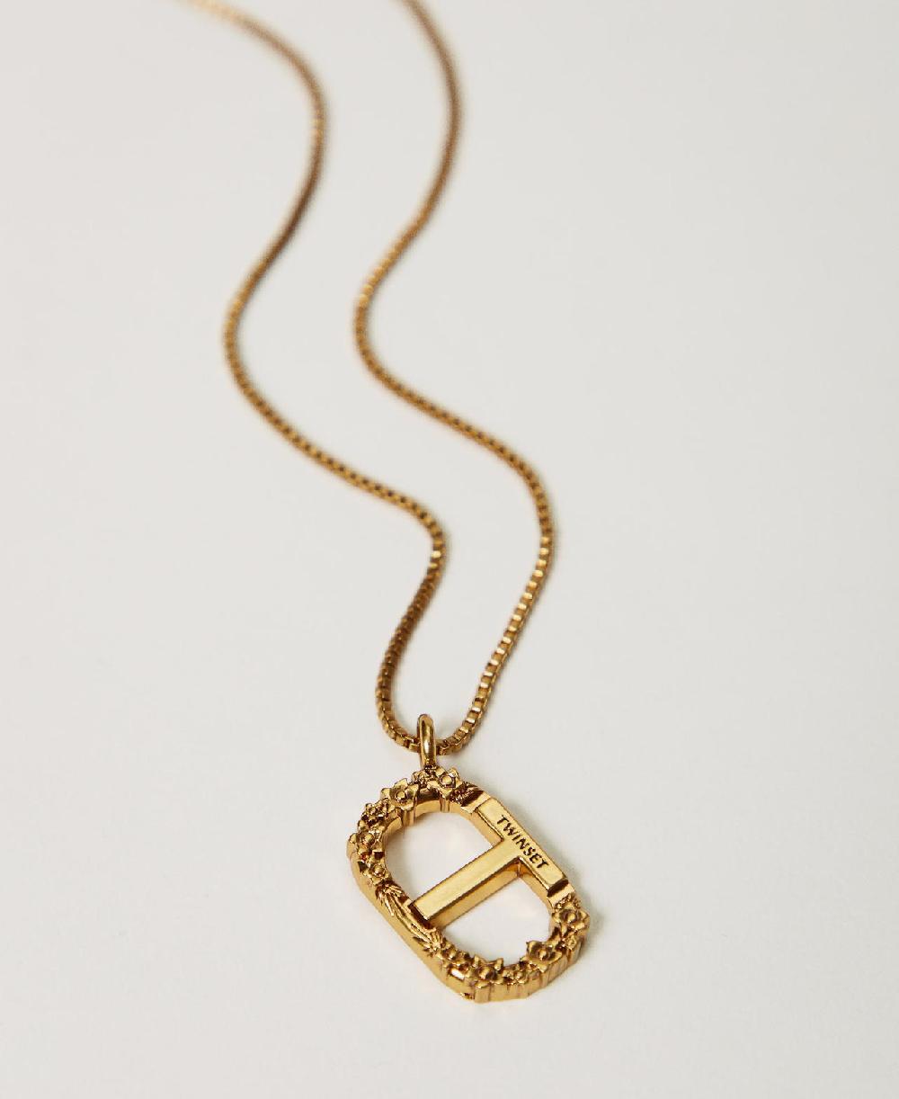 Scee by twin set Collana con Oval T floreale Convenienza