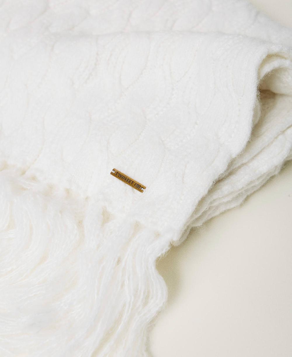 Scee by twin set Sciarpa in maglia a trecce Nuova