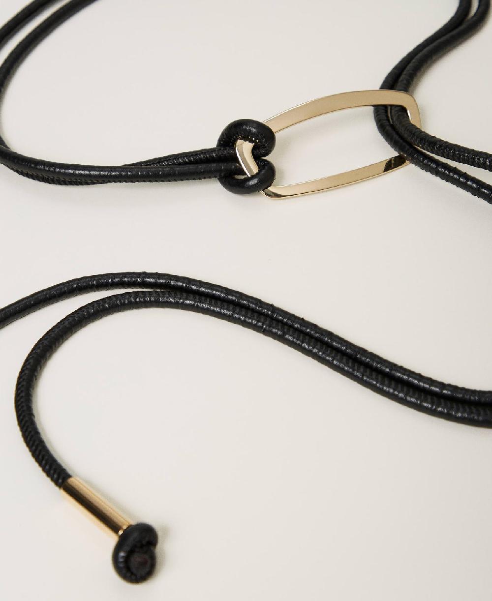 Scee by twin set Cintura con fibbia logata Prezzo di fabbrica