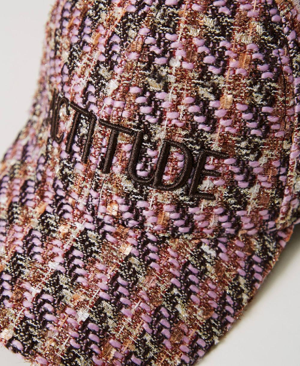 Scee by twin set Cappello da baseball in bouclé Offerta esclusiva