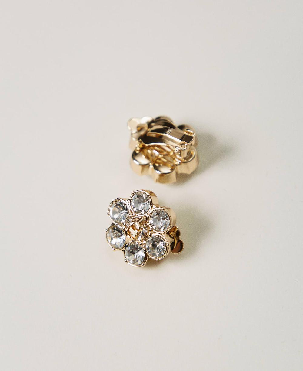 Scee by twin set Orecchini a fiore con strass e Oval T Vendite stagionali