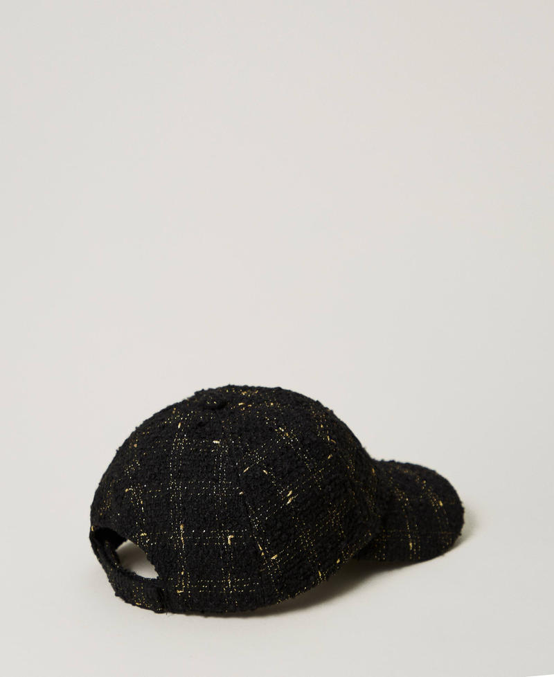 Scee by twin set Cappello da baseball bouclé con logo Offerta natalizia