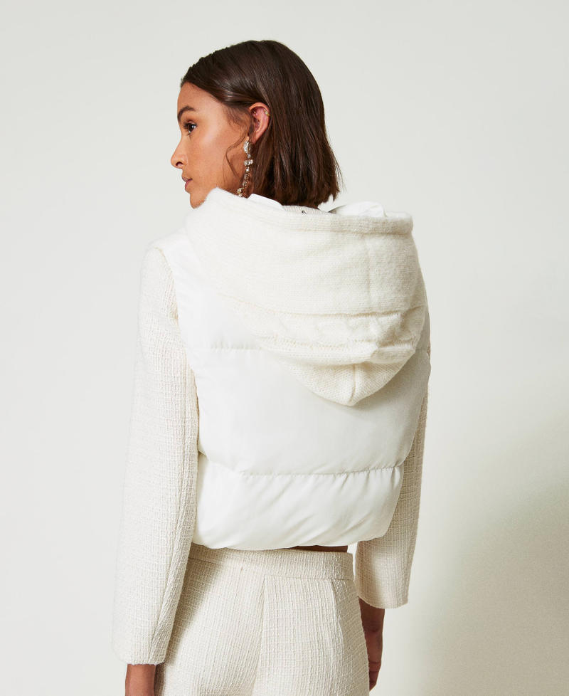 Scee by twin set Gilet imbottito con trecce Smaltimento dello stoccaggio
