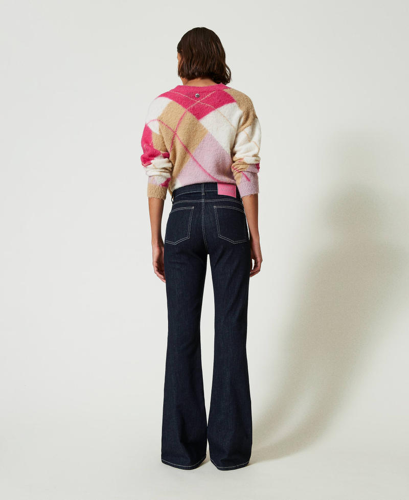 Scee by twin set Jeans flare cinque tasche Vendita calda
