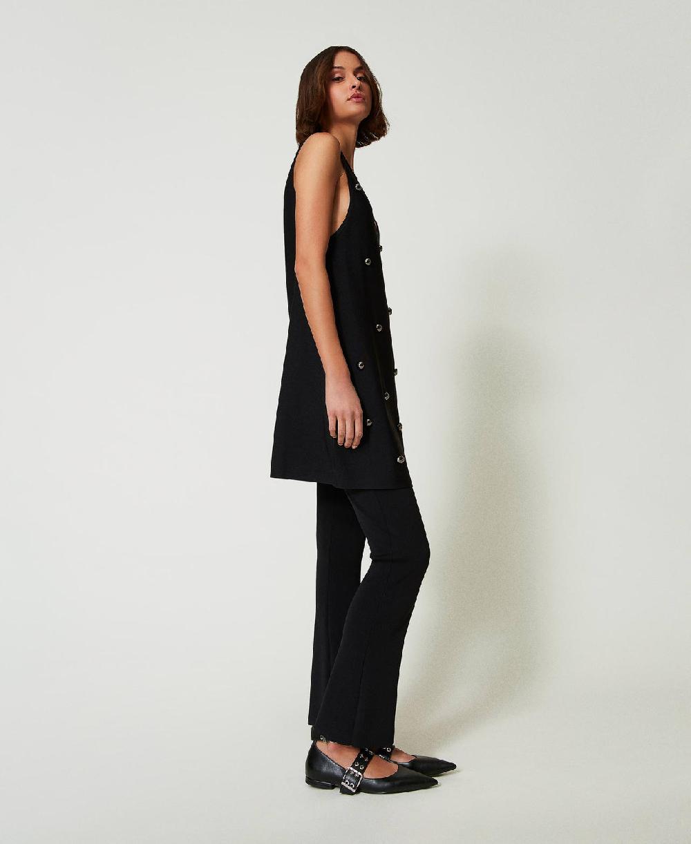 Scee by twin set Pantaloni flare in maglia Grandi sconti