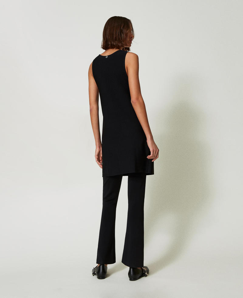 Scee by twin set Pantaloni flare in maglia Grandi sconti