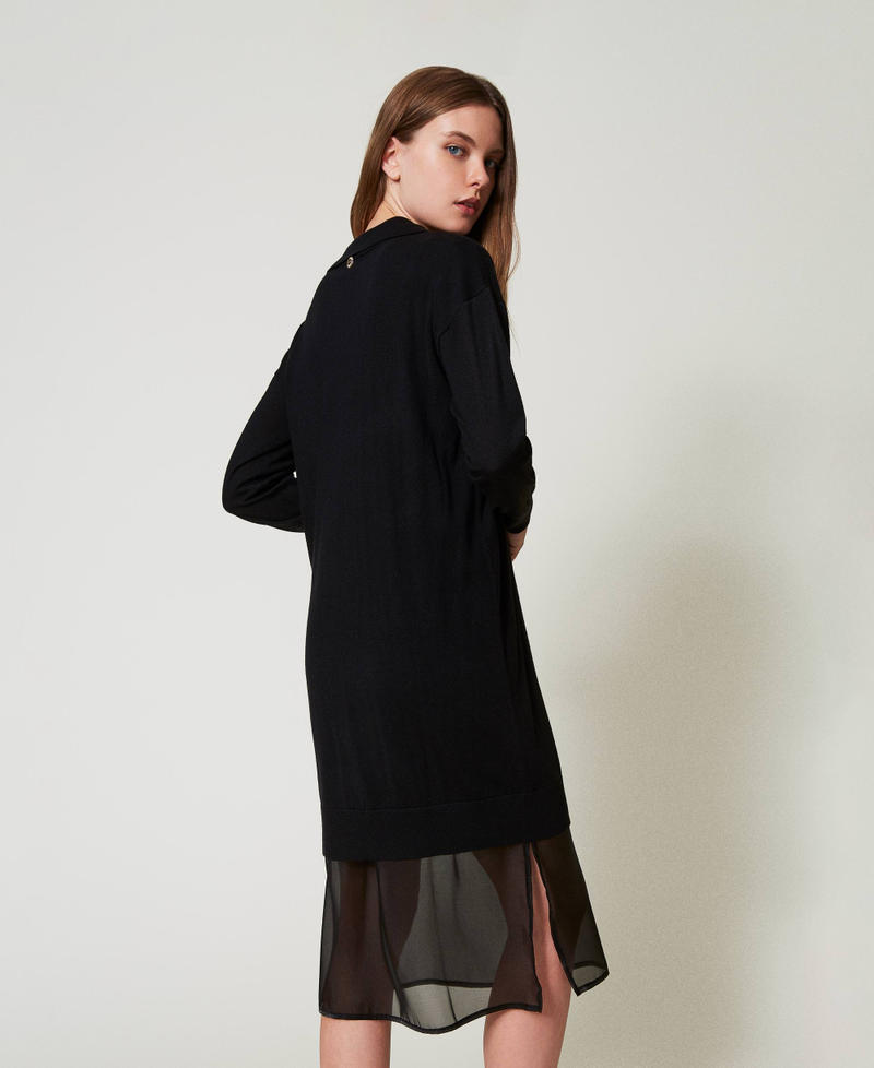 Scee by twin set Abito longuette in maglia con sottoveste Nuovi prodotti