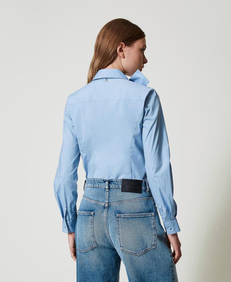 Scee by twin set Camicia in popeline con fiocco Offerte stagionali