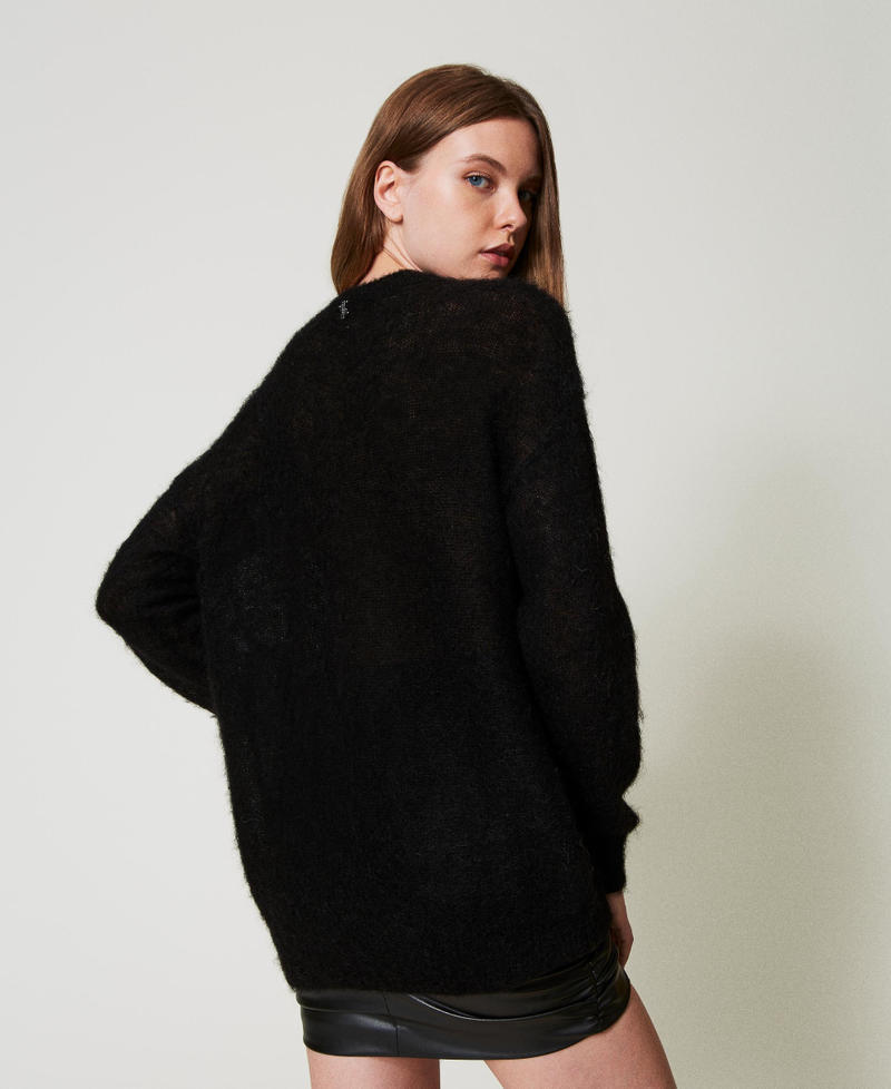 Scee by twin set Maglia MYFO in lana e mohair Comprane uno, ottenene uno gratis