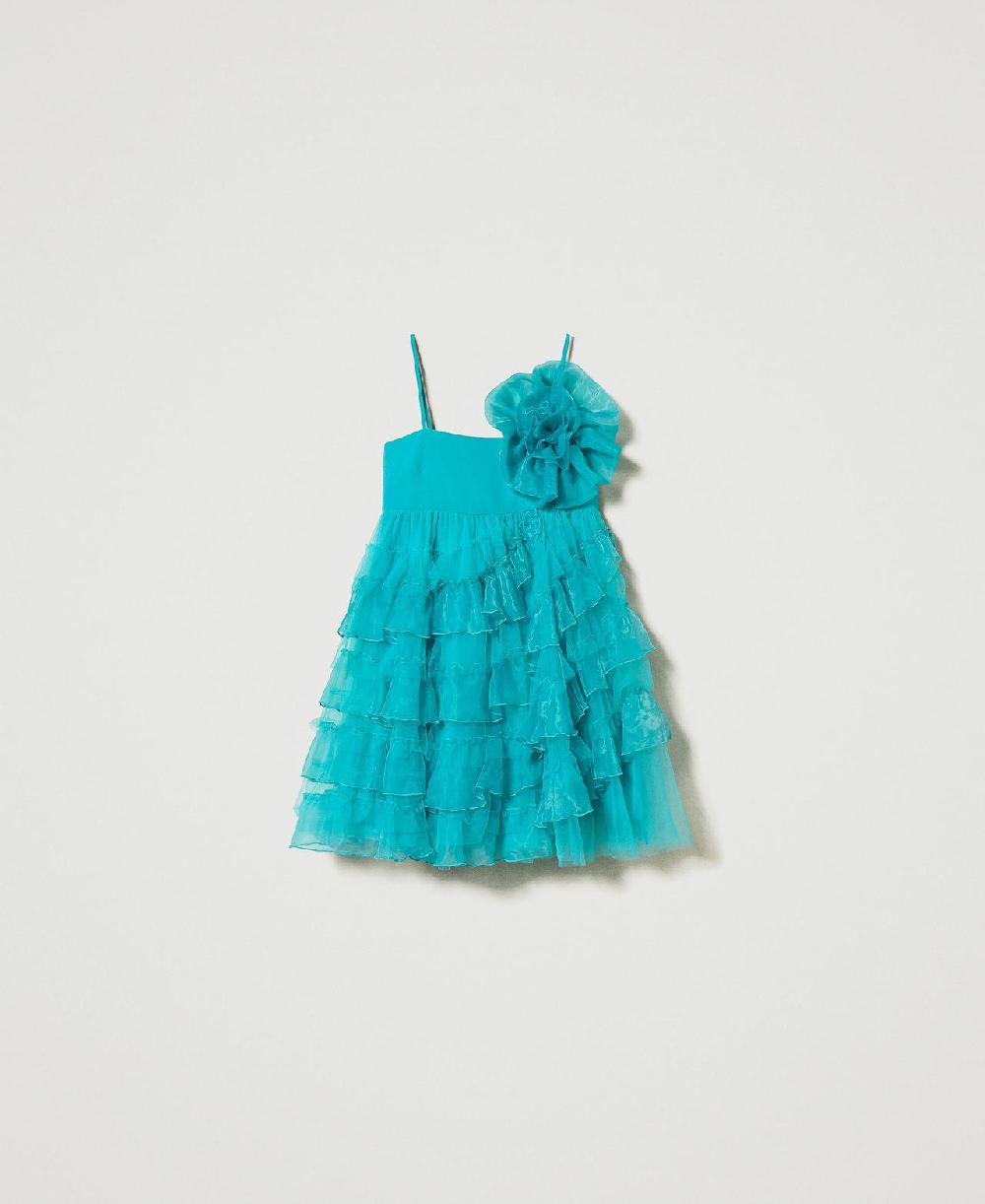Scee by twin set Abito corto in tulle e organza Ritorno libero