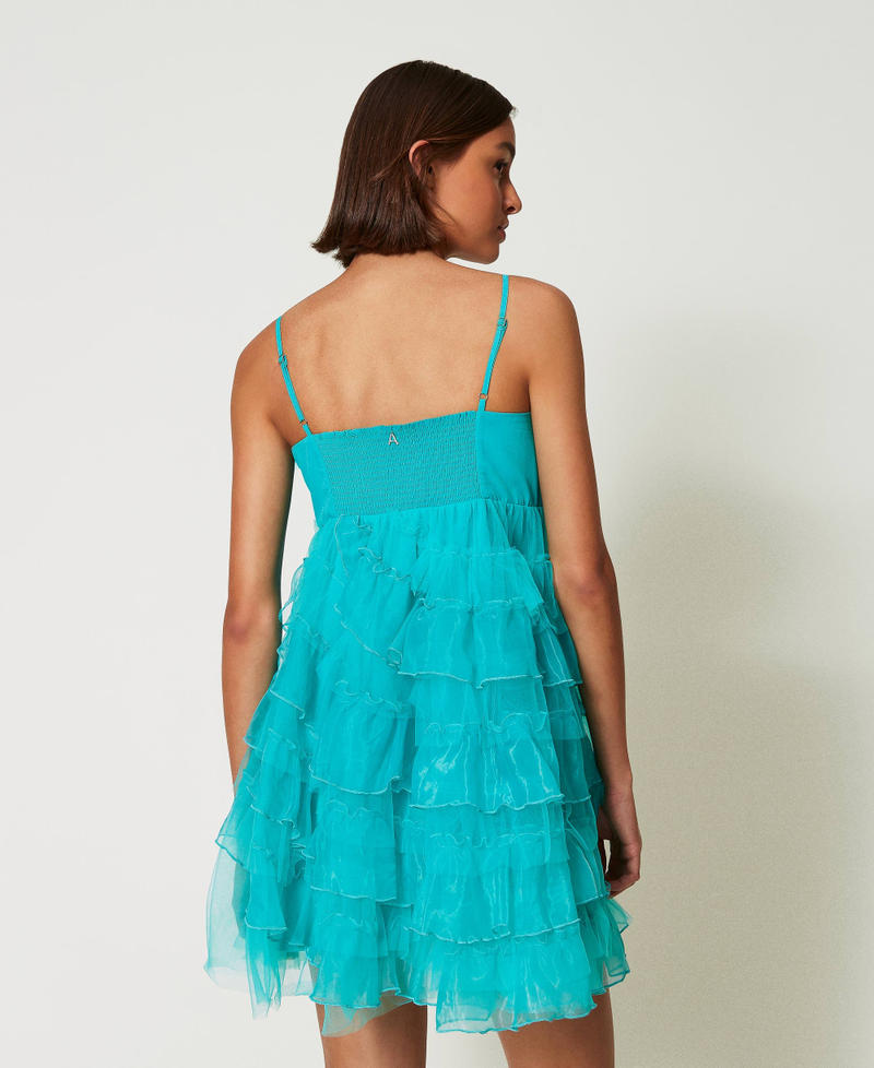 Scee by twin set Abito corto in tulle e organza Ritorno libero