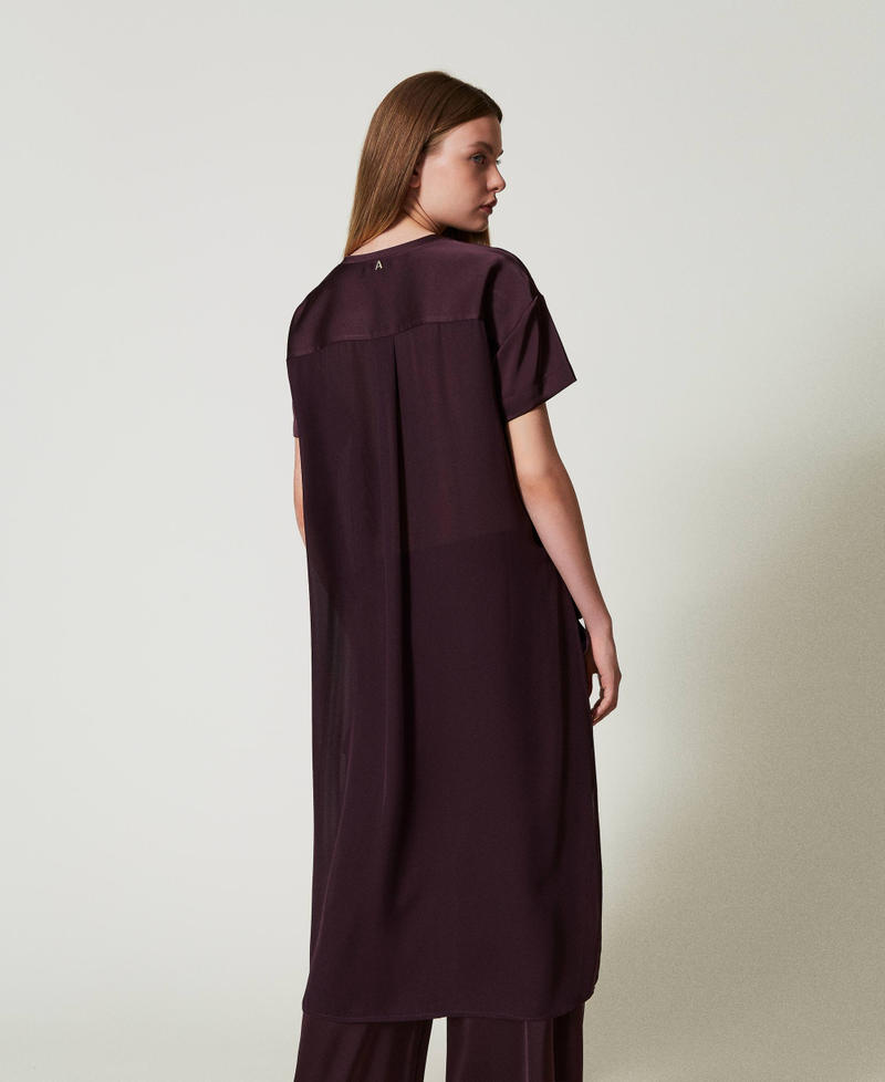 Scee by twin set Blusa asimmetrica in raso e georgette Ultimi due giorni