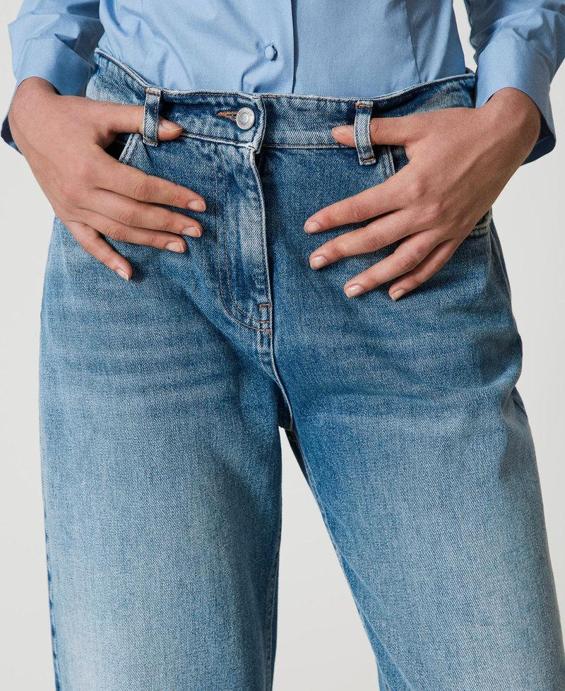 Scee by twin set Jeans carrot fit cinque tasche Fino al 60% di sconto