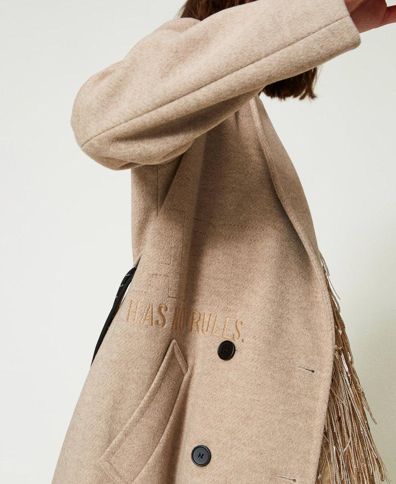 Scee by twin set Cappotto MYFO in panno diagonale Only for today