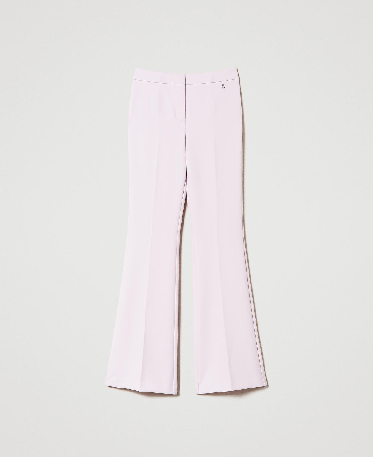 Scee by twin set Pantaloni flare in crêpe cady Fino al 55% di sconto