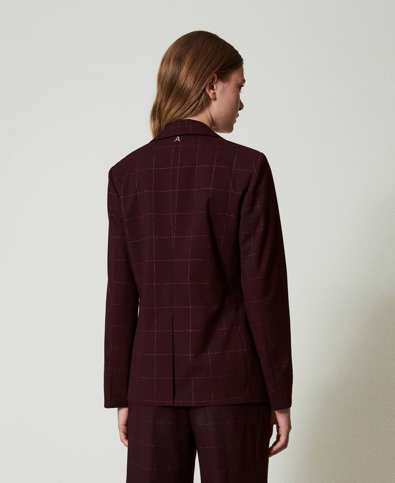 Scee by twin set Giacca blazer check con lurex Enormi sconti
