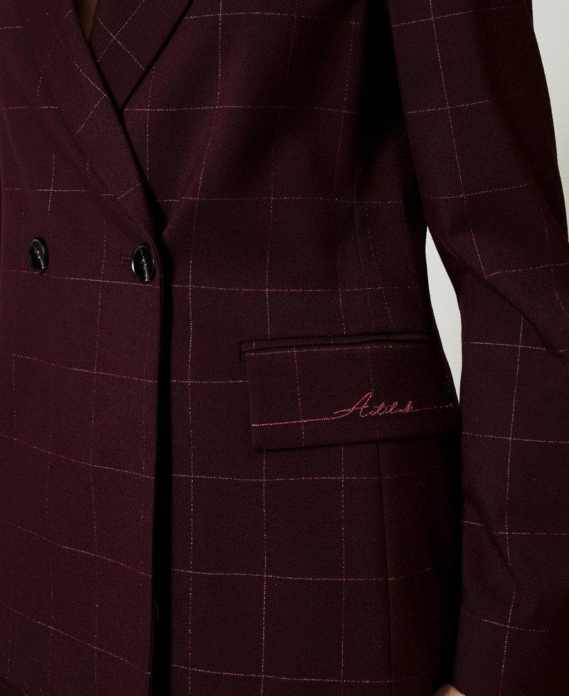 Scee by twin set Giacca blazer check con lurex Enormi sconti