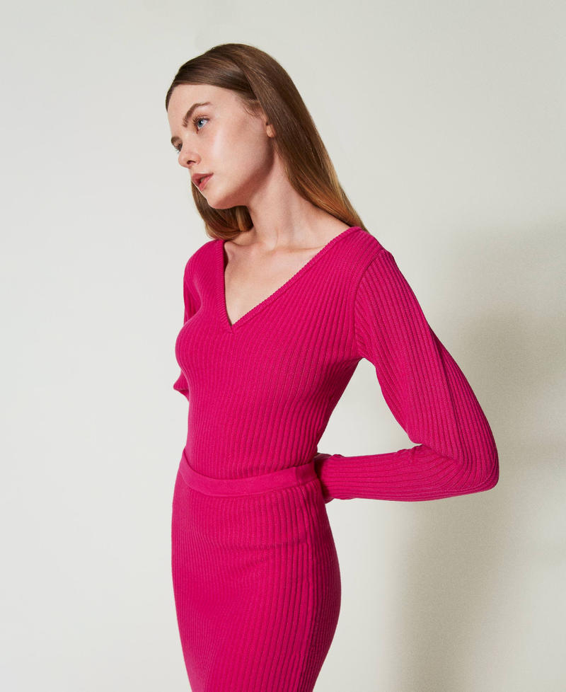 Scee by twin set Maglia fitted a coste Limitato a 3 giorni