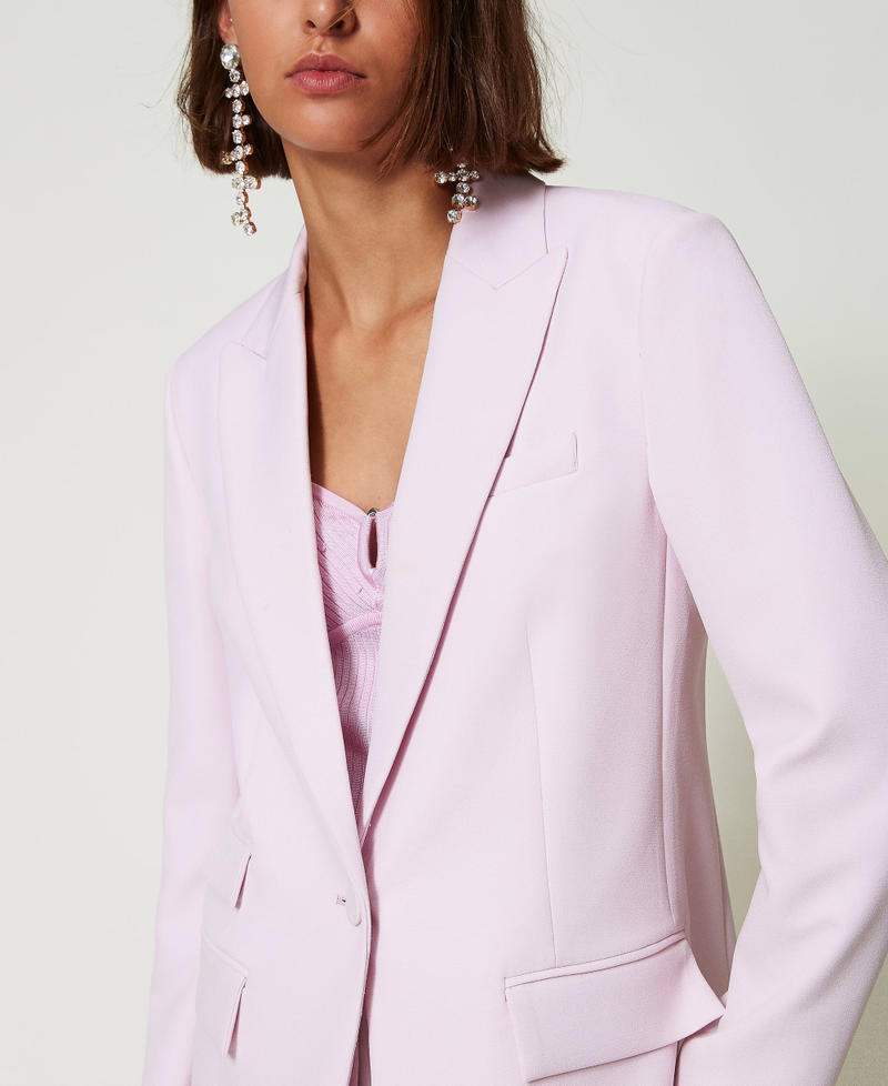 Scee by twin set Giacca blazer in crêpe cady Esporta salva