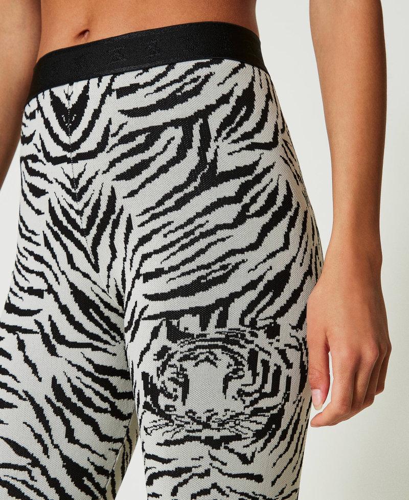 Scee by twin set Leggings MYFO in maglia jacquard In vendita