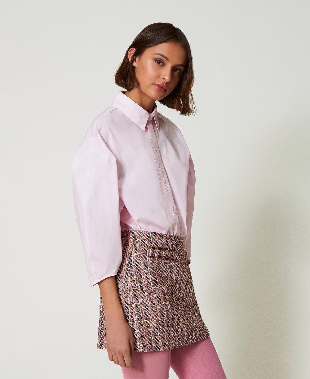 Scee by twin set Camicia boxy con cravattino Duty-free