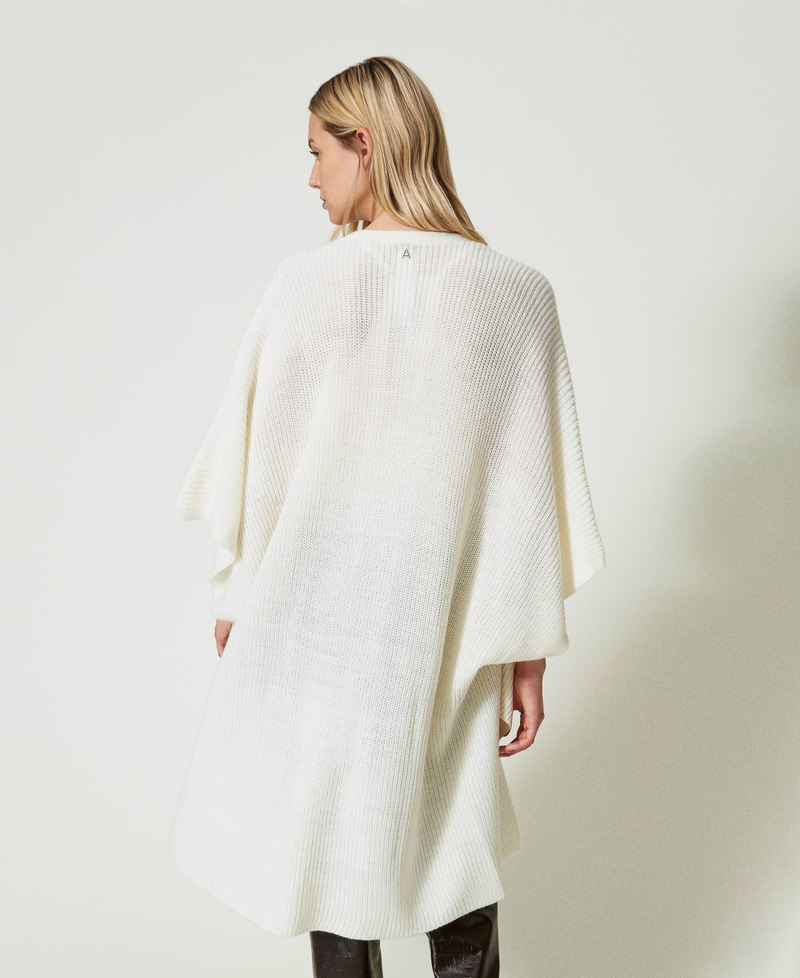 Scee by twin set Poncho in maglia con ricami Soddisfazione Garantita