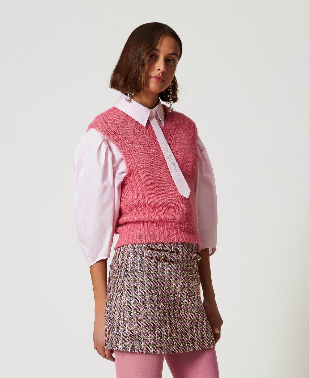 Scee by twin set Minigonna in bouclé e lurex Negozi Online