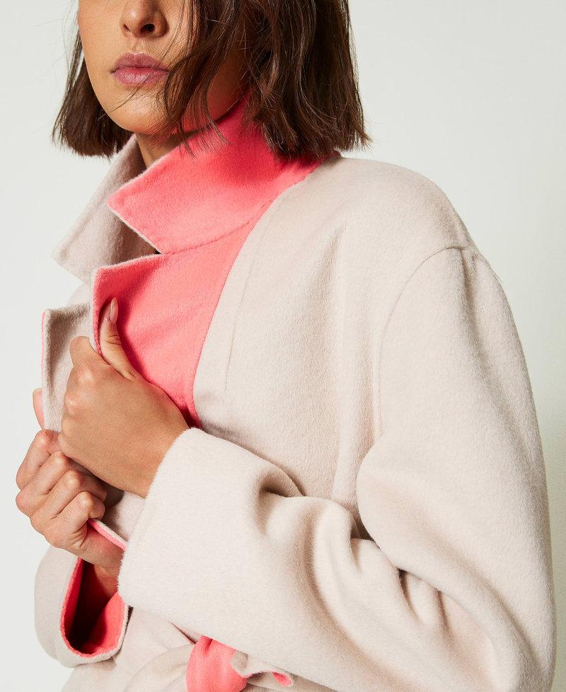 Scee by twin set Cappotto reversibile MYFO in panno misto lana Shopping Online