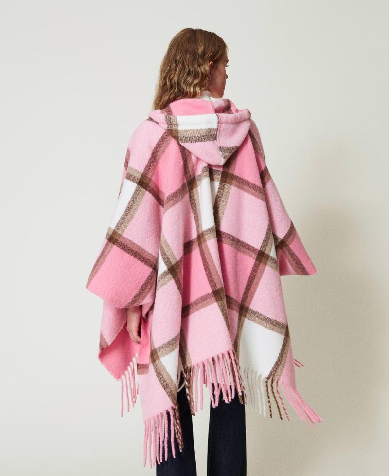 Scee by twin set Poncho in panno con frange Prezzo Ridotto