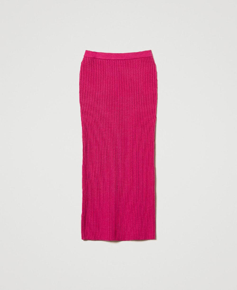 Scee by twin set Gonna longuette in maglia a coste Convenienza