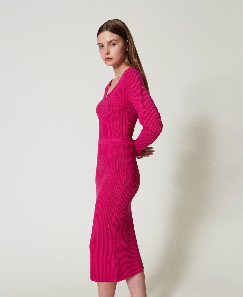 Scee by twin set Gonna longuette in maglia a coste Convenienza