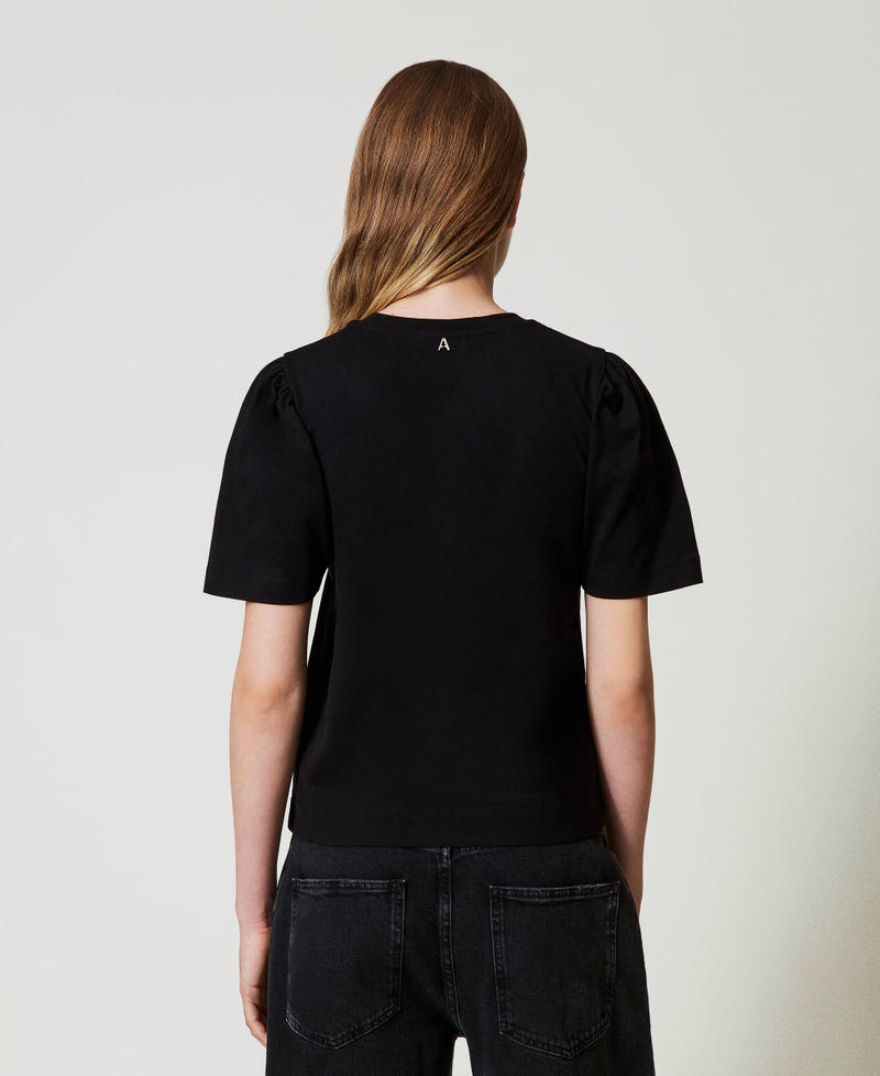 Scee by twin set T-shirt con ricamo a fiocco Offerta