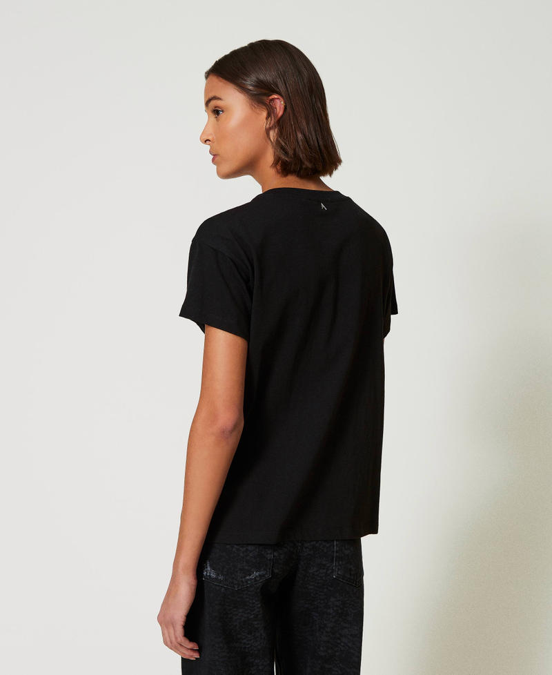 Scee by twin set T-shirt con ricami e perle Online