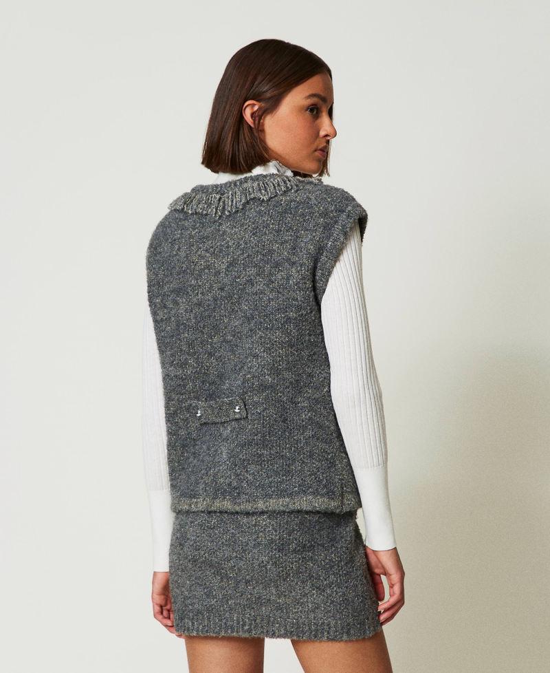 Scee by twin set Gilet in maglia bouclé riciclata Vendita Economica