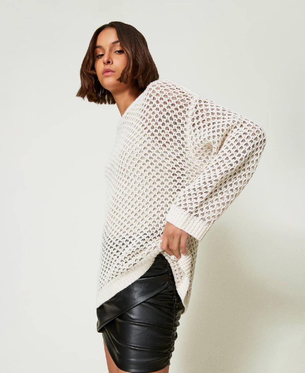 Scee by twin set Maglia over MYFO a rete con lurex I Più Venduti