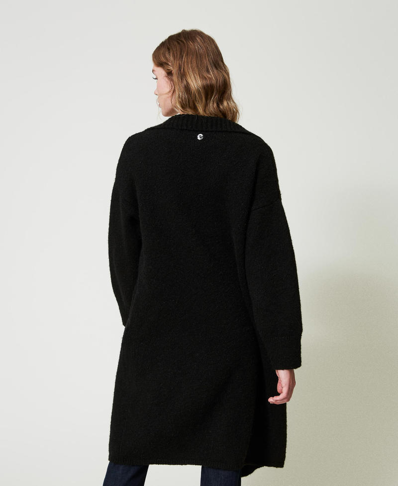 Scee by twin set Cappotto in filato riciclato bouclé Vendite Flash