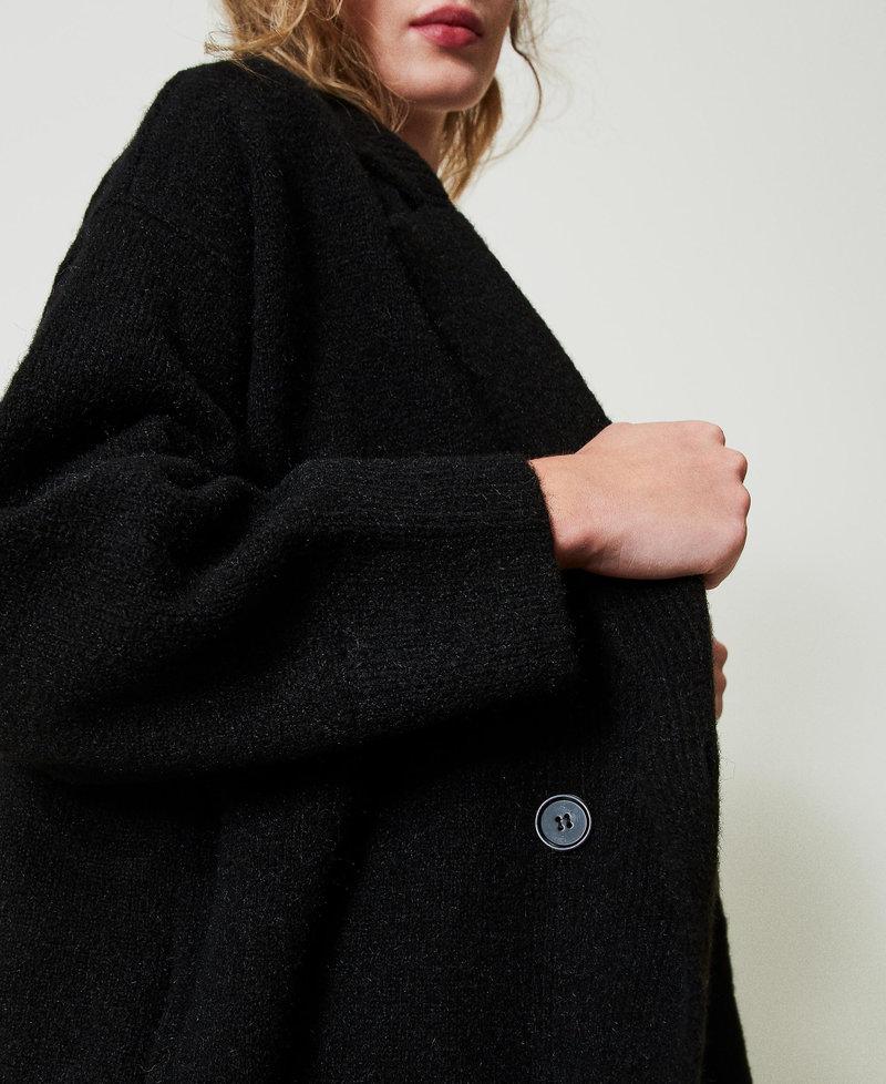 Scee by twin set Cappotto in filato riciclato bouclé Vendite Flash