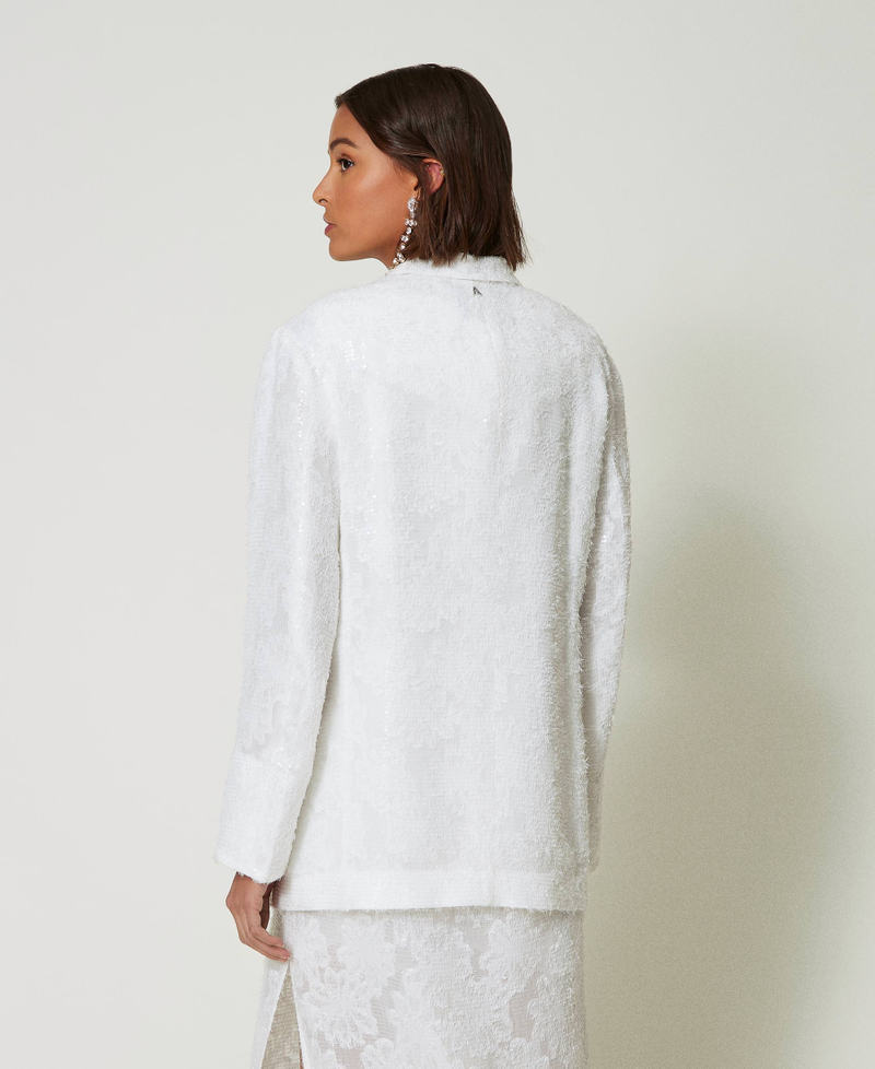 Scee by twin set Giacca blazer in full paillettes Nuova