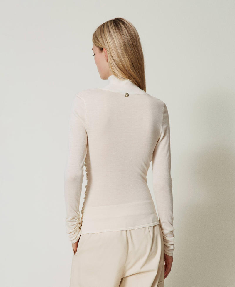 Scee by twin set Maglia lupetto con arricciatura Moda