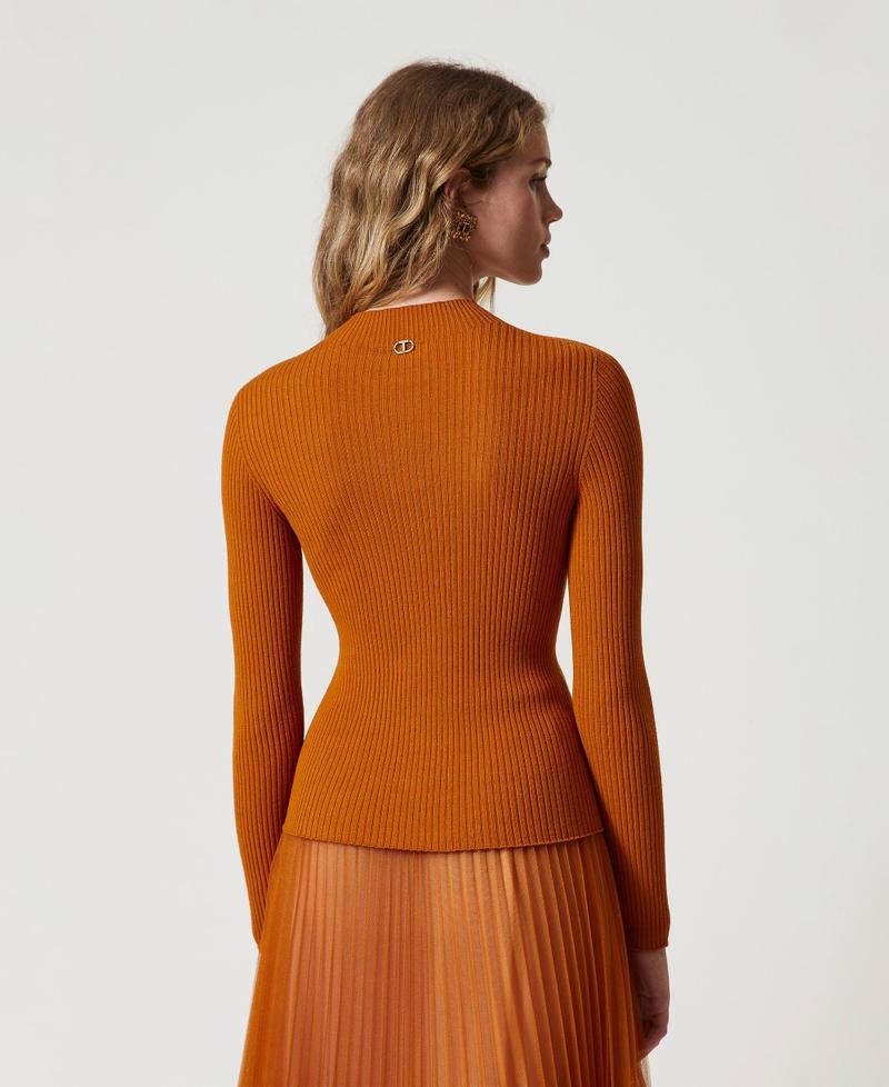 Scee by twin set Maglia lupetto a costine Offerta speciale
