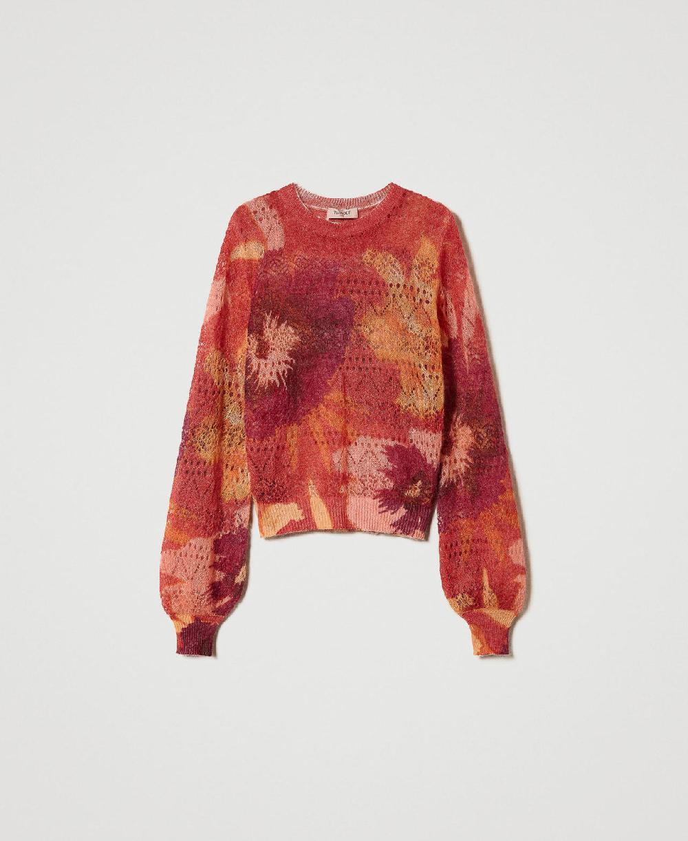 Scee by twin set Maglia in misto lana e mohair Flash Sale