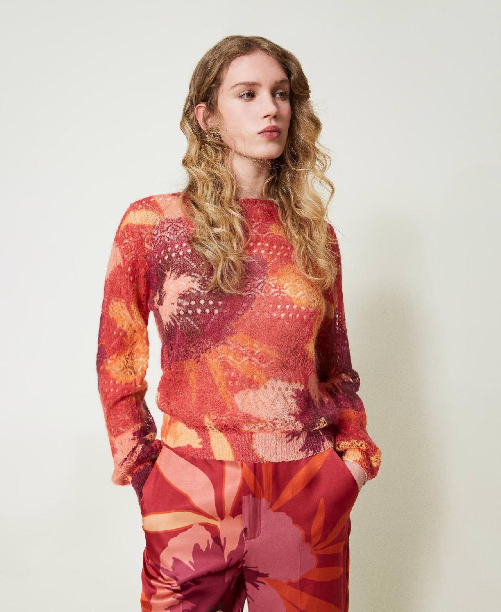 Scee by twin set Maglia in misto lana e mohair Flash Sale